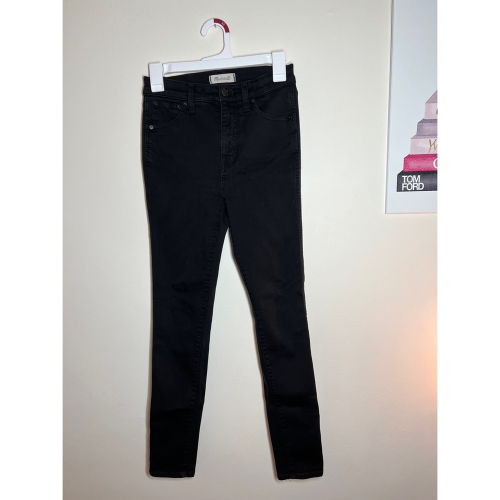 Madewell Womens Black High Rise Skinny Skinny Jeans